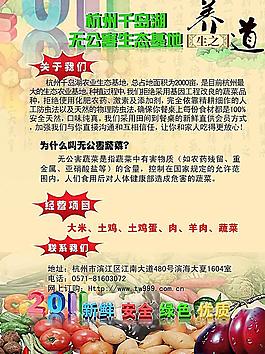 蔬菜宣傳單圖片