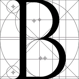 字母B的列昂Battista Alberti在盧塞萊墳?zāi)梗?446-1451