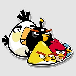 印花矢量圖 男童 卡通形象 憤怒的小鳥 色彩 免費素材