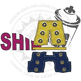 印花矢量圖 徽章標(biāo)記 文字 英文 字母 免費素材