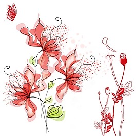 印花矢量圖 時尚休閑女裝 成熟優(yōu)雅女裝 植物 花卉 免費(fèi)素材