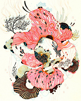 位圖 植物插畫 植物插畫師 Yellena James 免費素材