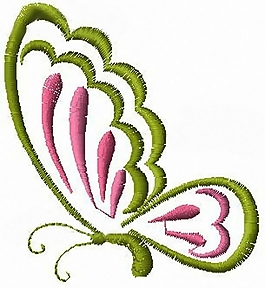 绣花 蝴蝶 家纺 免费素材