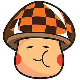 印花矢量圖 男童 卡通形象 蘑菇仔 表情 免費素材