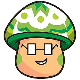 印花矢量圖 男童 卡通形象 蘑菇仔 表情 免費素材
