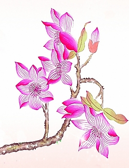 印花非矢量 植物 花卉 優(yōu)雅植物 藝術效果 免費素材