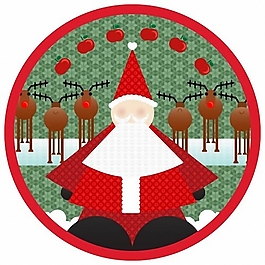 位圖 插畫 圣誕節(jié) 圣誕老人 色彩 免費(fèi)素材