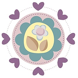 印花矢量圖 嬰童 圖形 愛(ài)心 心形 免費(fèi)素材