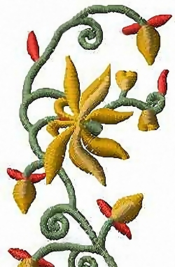 繡花 植物花紋 花紋 藤蔓 家紡 免費素材