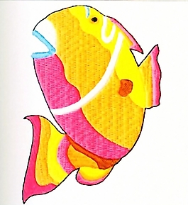 繡花 動(dòng)物 魚 家紡 免費(fèi)素材