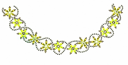 燙鉆 花邊 領(lǐng)邊 色彩 黃色 免費(fèi)素材