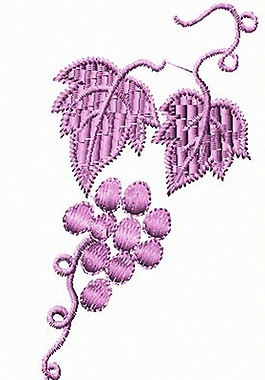 繡花 葡萄 藤蔓 家紡 免費(fèi)素材