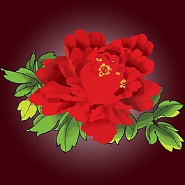 印花矢量圖 植物 花卉 優(yōu)雅植物 牡丹花 免費(fèi)素材