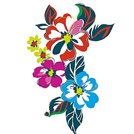 印花矢量圖 時尚休閑女裝 成熟優(yōu)雅女裝 植物 優(yōu)雅植物 免費素材