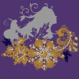 印花矢量圖 時(shí)尚休閑女裝 T恤圖案 潮流 人物 免費(fèi)素材