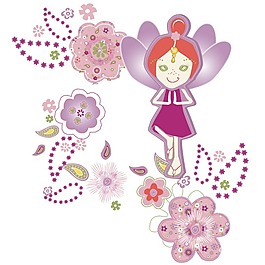 印花矢量圖 女童 可愛卡通 人物 小女孩 免費素材