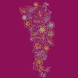 印花矢量圖 時尚休閑女裝 T恤圖案 植物 花卉 免費素材