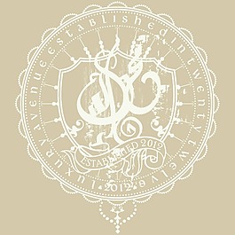 印花矢量圖 徽章標(biāo)記 英文 花紋 絲帶 免費素材