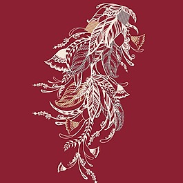 印花矢量圖 植物 葉子 樹葉 色彩 免費(fèi)素材