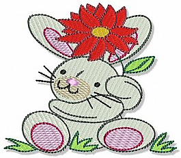 童裝 繡花 可愛(ài) 動(dòng)物 小兔子 免費(fèi)素材