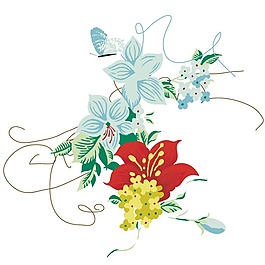 印花矢量圖 時(shí)尚休閑女裝 成熟優(yōu)雅女裝 植物 優(yōu)雅植物 免費(fèi)素材