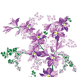 印花矢量圖 時尚休閑女裝 成熟優(yōu)雅女裝 植物 優(yōu)雅植物 免費素材