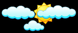 太陽在云層