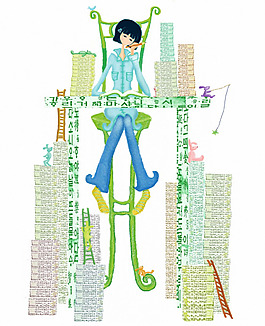 位圖 插畫 卡通插畫 唯美風格 免費素材