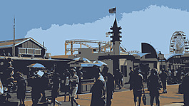 加利福尼亞2013-08-17圣莫妮卡碼頭