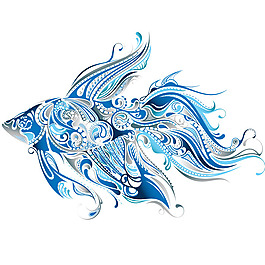 印花矢量圖 成熟優(yōu)雅女裝 動(dòng)物 金魚 海洋生物 免費(fèi)素材