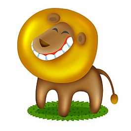 印花矢量图 童装 卡通动物 动物 狮子 免费素材