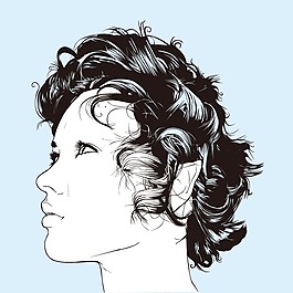 印花矢量圖 時尚休閑女裝 T恤圖案 人物 男人 免費素材