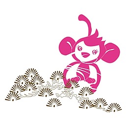印花矢量圖 男童 童裝 動(dòng)物 猴子 免費(fèi)素材