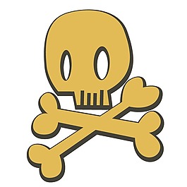 印花矢量圖 童裝印花 男童 靈異 骷髏 免費素材