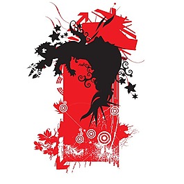 印花矢量圖 時(shí)尚休閑女裝 T恤圖案 個(gè)性潮流 紅色 免費(fèi)素材