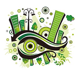 印花矢量圖 時(shí)尚休閑女裝 T恤圖案 建筑 箭頭 免費(fèi)素材