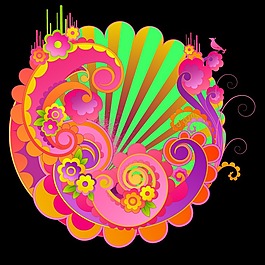 印花矢量圖 靚仔裝 T恤圖案 圖案概括 紅色 免費(fèi)素材