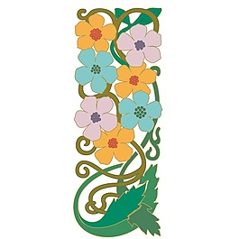 印花矢量圖 成熟優(yōu)雅女裝 民族 藤條 免費素材