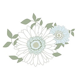 印花矢量圖 成熟優(yōu)雅女裝 植物 毛衫印花 免費素材