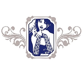 印花矢量圖 時尚休閑女裝 少女裝圖案 抽象 人物 免費(fèi)素材