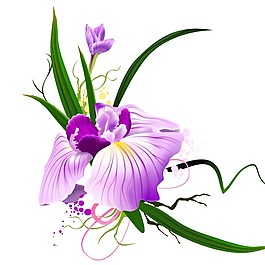 印花矢量圖 植物 花卉 優(yōu)雅植物 色彩 免費(fèi)素材