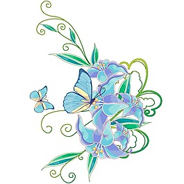 印花矢量圖 時尚休閑女裝 成熟優(yōu)雅女裝 植物 花卉 免費素材