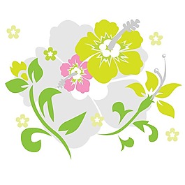 印花矢量圖 成熟優(yōu)雅女裝 優(yōu)雅植物 毛衫印花 免費(fèi)素材