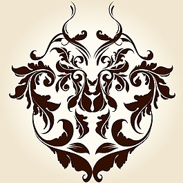 印花矢量圖 歐式花紋 線條 圖騰 藤條 免費(fèi)素材