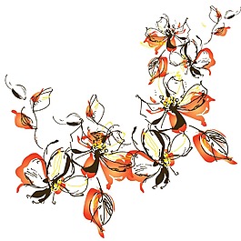 印花矢量圖 時(shí)尚休閑女裝 成熟優(yōu)雅女裝 植物 花卉 免費(fèi)素材