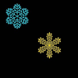 多边形雪花