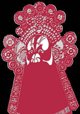 中国剪纸风格面罩清洗