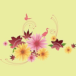 印花矢量圖 時尚休閑女裝 成熟優(yōu)雅女裝 植物 花卉 免費素材