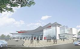 商業(yè)展覽館建筑效果圖圖片
