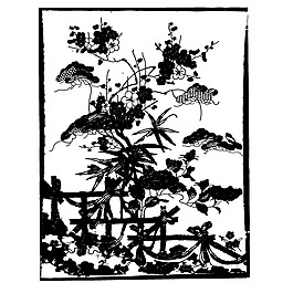 印花矢量圖 民族風(fēng)格 優(yōu)雅植物 毛衫印花 優(yōu)雅植物 免費(fèi)素材